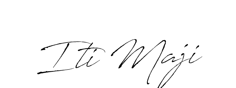 Also we have Iti Maji name is the best signature style. Create professional handwritten signature collection using Antro_Vectra autograph style. Iti Maji signature style 6 images and pictures png