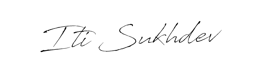 Use a signature maker to create a handwritten signature online. With this signature software, you can design (Antro_Vectra) your own signature for name Iti Sukhdev. Iti Sukhdev signature style 6 images and pictures png