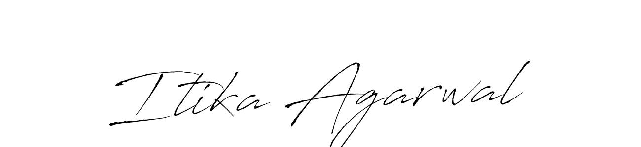 The best way (Antro_Vectra) to make a short signature is to pick only two or three words in your name. The name Itika Agarwal include a total of six letters. For converting this name. Itika Agarwal signature style 6 images and pictures png