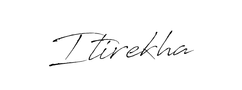 Itirekha stylish signature style. Best Handwritten Sign (Antro_Vectra) for my name. Handwritten Signature Collection Ideas for my name Itirekha. Itirekha signature style 6 images and pictures png