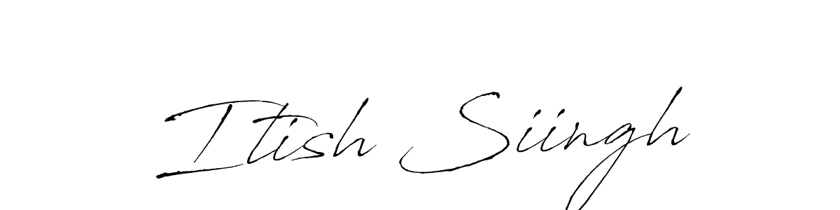 This is the best signature style for the Itish Siingh name. Also you like these signature font (Antro_Vectra). Mix name signature. Itish Siingh signature style 6 images and pictures png