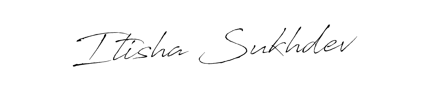 The best way (Antro_Vectra) to make a short signature is to pick only two or three words in your name. The name Itisha Sukhdev include a total of six letters. For converting this name. Itisha Sukhdev signature style 6 images and pictures png