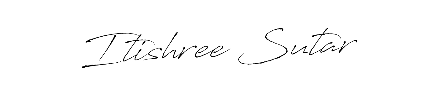 Design your own signature with our free online signature maker. With this signature software, you can create a handwritten (Antro_Vectra) signature for name Itishree Sutar. Itishree Sutar signature style 6 images and pictures png