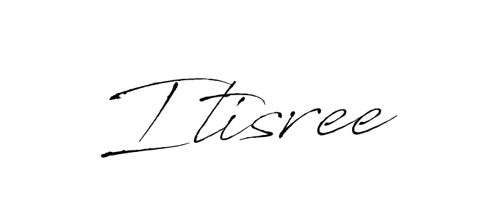 Design your own signature with our free online signature maker. With this signature software, you can create a handwritten (Antro_Vectra) signature for name Itisree. Itisree signature style 6 images and pictures png