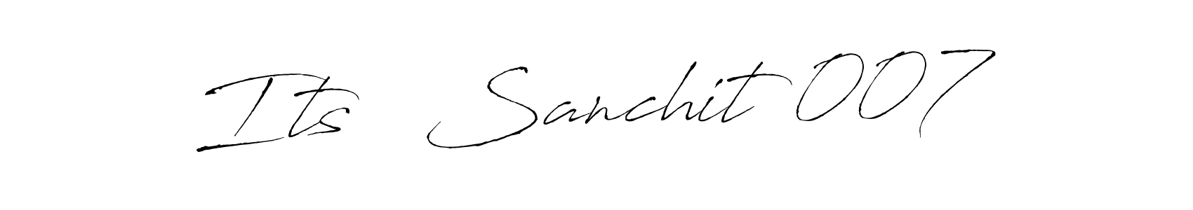 How to Draw Its   Sanchit 007 signature style? Antro_Vectra is a latest design signature styles for name Its   Sanchit 007. Its   Sanchit 007 signature style 6 images and pictures png