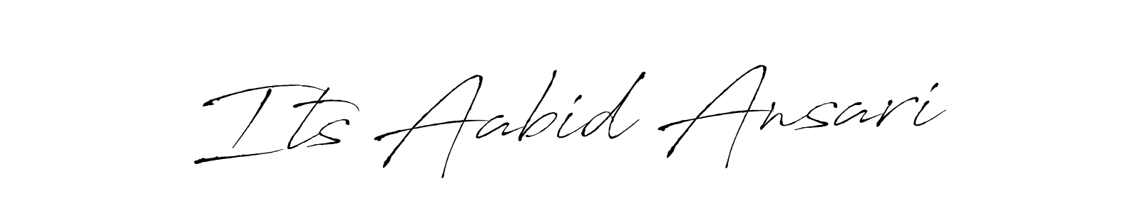 Antro_Vectra is a professional signature style that is perfect for those who want to add a touch of class to their signature. It is also a great choice for those who want to make their signature more unique. Get Its Aabid Ansari name to fancy signature for free. Its Aabid Ansari signature style 6 images and pictures png