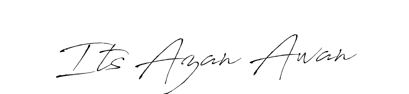 Use a signature maker to create a handwritten signature online. With this signature software, you can design (Antro_Vectra) your own signature for name Its Azan Awan. Its Azan Awan signature style 6 images and pictures png