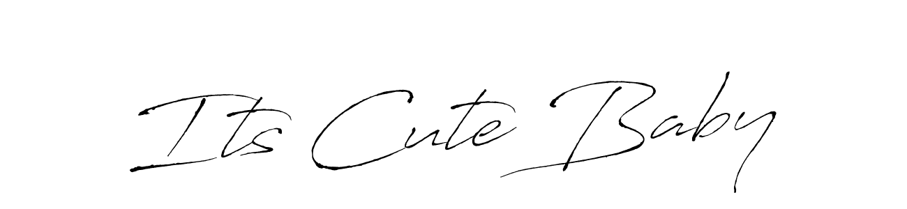 Design your own signature with our free online signature maker. With this signature software, you can create a handwritten (Antro_Vectra) signature for name Its Cute Baby. Its Cute Baby signature style 6 images and pictures png