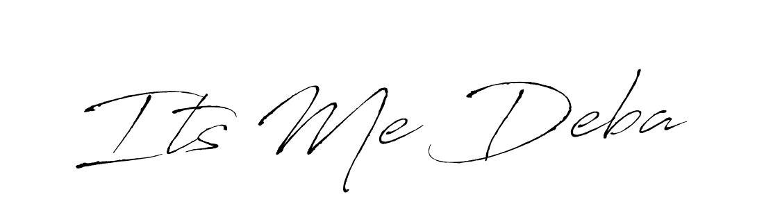 You should practise on your own different ways (Antro_Vectra) to write your name (Its Me Deba) in signature. don't let someone else do it for you. Its Me Deba signature style 6 images and pictures png