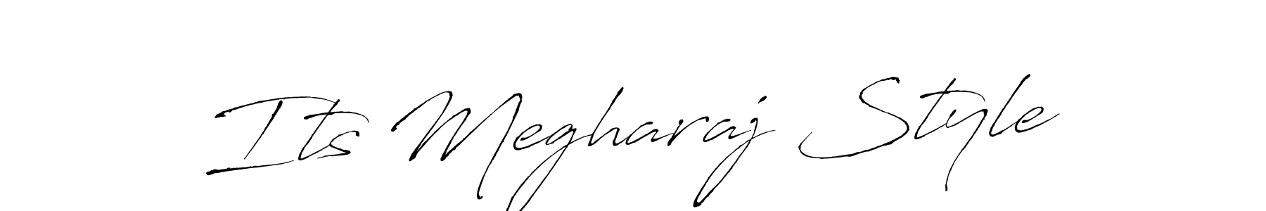 The best way (Antro_Vectra) to make a short signature is to pick only two or three words in your name. The name Its Megharaj Style include a total of six letters. For converting this name. Its Megharaj Style signature style 6 images and pictures png