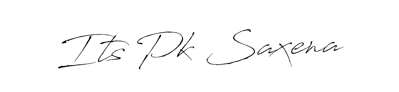 Its Pk Saxena stylish signature style. Best Handwritten Sign (Antro_Vectra) for my name. Handwritten Signature Collection Ideas for my name Its Pk Saxena. Its Pk Saxena signature style 6 images and pictures png