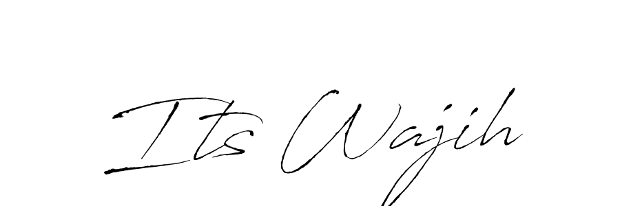 How to make Its Wajih signature? Antro_Vectra is a professional autograph style. Create handwritten signature for Its Wajih name. Its Wajih signature style 6 images and pictures png