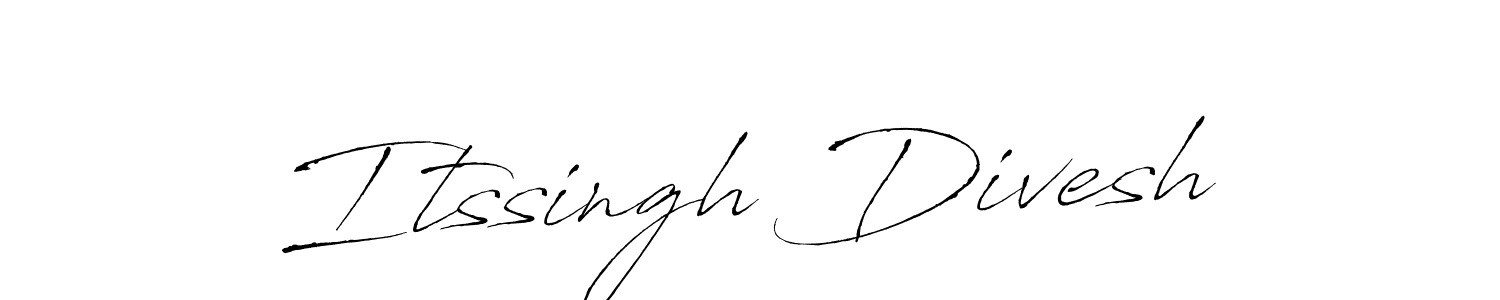Antro_Vectra is a professional signature style that is perfect for those who want to add a touch of class to their signature. It is also a great choice for those who want to make their signature more unique. Get Itssingh Divesh name to fancy signature for free. Itssingh Divesh signature style 6 images and pictures png