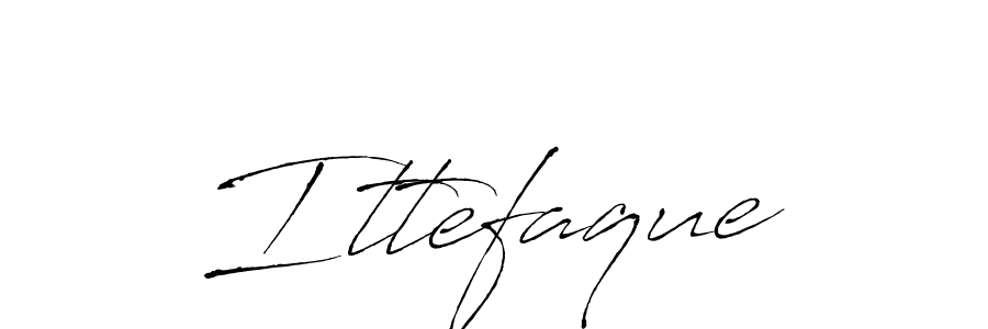 Create a beautiful signature design for name Ittefaque. With this signature (Antro_Vectra) fonts, you can make a handwritten signature for free. Ittefaque signature style 6 images and pictures png