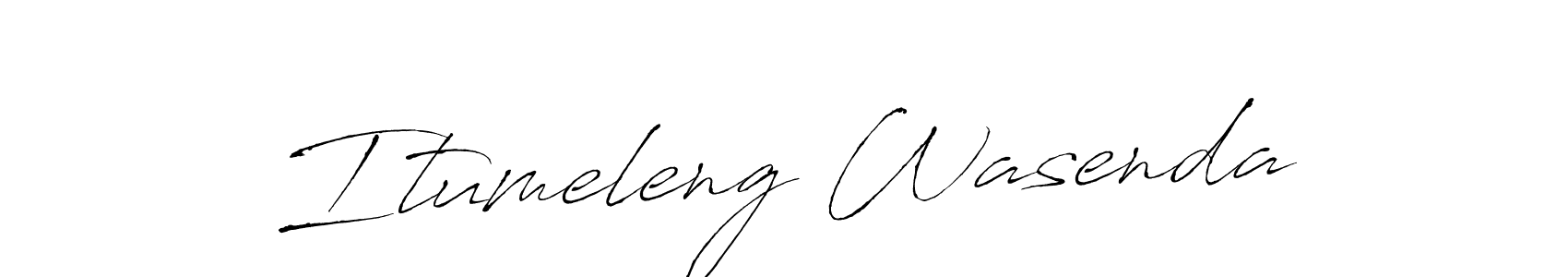 Itumeleng Wasenda stylish signature style. Best Handwritten Sign (Antro_Vectra) for my name. Handwritten Signature Collection Ideas for my name Itumeleng Wasenda. Itumeleng Wasenda signature style 6 images and pictures png