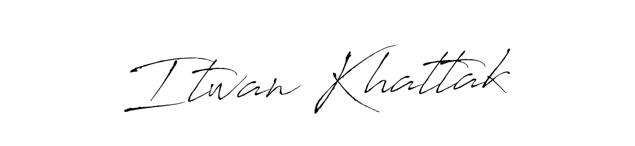 Itwan Khattak stylish signature style. Best Handwritten Sign (Antro_Vectra) for my name. Handwritten Signature Collection Ideas for my name Itwan Khattak. Itwan Khattak signature style 6 images and pictures png