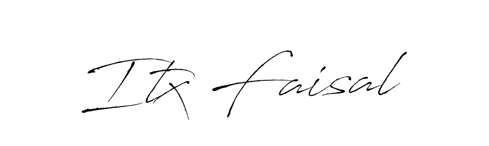 Create a beautiful signature design for name Itx Faisal. With this signature (Antro_Vectra) fonts, you can make a handwritten signature for free. Itx Faisal signature style 6 images and pictures png