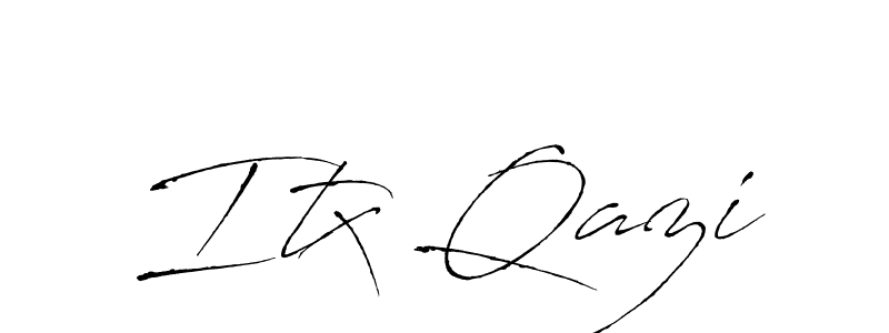 This is the best signature style for the Itx Qazi name. Also you like these signature font (Antro_Vectra). Mix name signature. Itx Qazi signature style 6 images and pictures png
