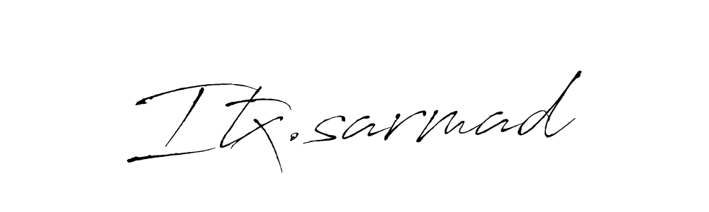 Create a beautiful signature design for name Itx.sarmad. With this signature (Antro_Vectra) fonts, you can make a handwritten signature for free. Itx.sarmad signature style 6 images and pictures png