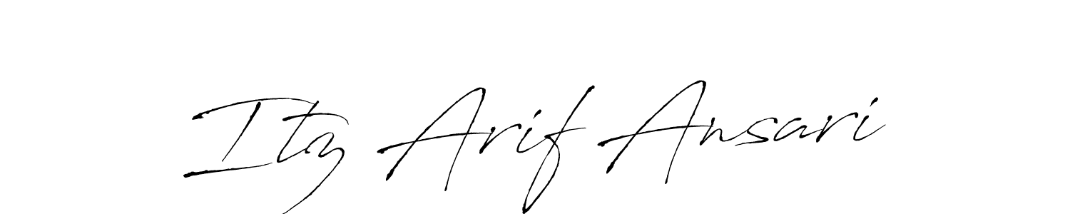 The best way (Antro_Vectra) to make a short signature is to pick only two or three words in your name. The name Itz Arif Ansari include a total of six letters. For converting this name. Itz Arif Ansari signature style 6 images and pictures png