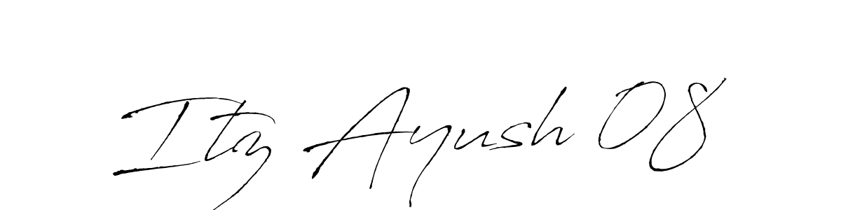 The best way (Antro_Vectra) to make a short signature is to pick only two or three words in your name. The name Itz Ayush 08 include a total of six letters. For converting this name. Itz Ayush 08 signature style 6 images and pictures png