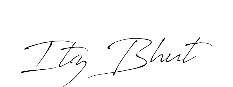 How to make Itz Bhut signature? Antro_Vectra is a professional autograph style. Create handwritten signature for Itz Bhut name. Itz Bhut signature style 6 images and pictures png