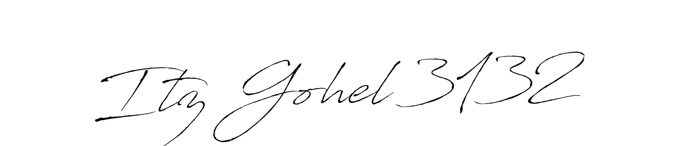 Create a beautiful signature design for name Itz Gohel 3132. With this signature (Antro_Vectra) fonts, you can make a handwritten signature for free. Itz Gohel 3132 signature style 6 images and pictures png