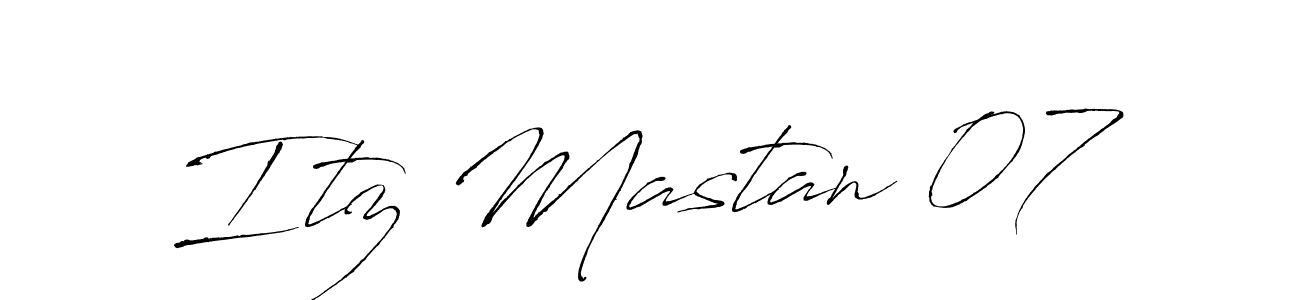 Make a beautiful signature design for name Itz Mastan 07. Use this online signature maker to create a handwritten signature for free. Itz Mastan 07 signature style 6 images and pictures png