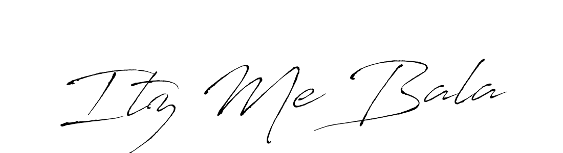 Create a beautiful signature design for name Itz Me Bala. With this signature (Antro_Vectra) fonts, you can make a handwritten signature for free. Itz Me Bala signature style 6 images and pictures png