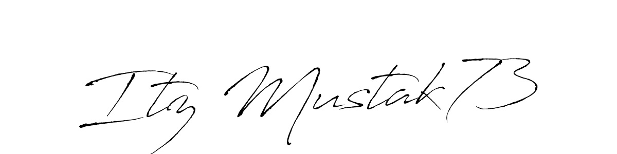 Similarly Antro_Vectra is the best handwritten signature design. Signature creator online .You can use it as an online autograph creator for name Itz Mustak73. Itz Mustak73 signature style 6 images and pictures png