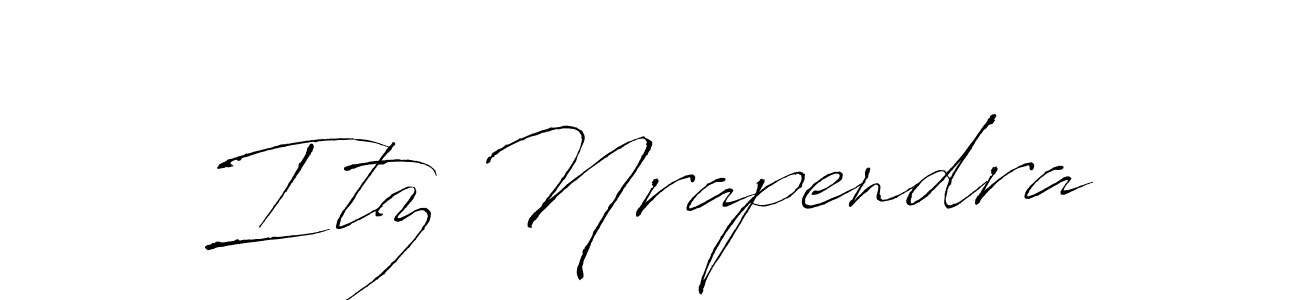 Design your own signature with our free online signature maker. With this signature software, you can create a handwritten (Antro_Vectra) signature for name Itz Nrapendra. Itz Nrapendra signature style 6 images and pictures png