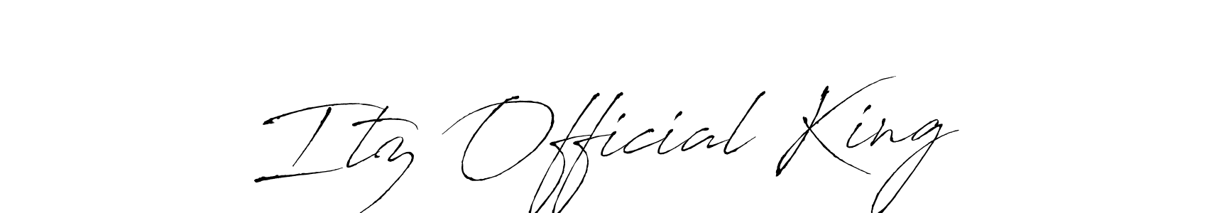Use a signature maker to create a handwritten signature online. With this signature software, you can design (Antro_Vectra) your own signature for name Itz Official King. Itz Official King signature style 6 images and pictures png