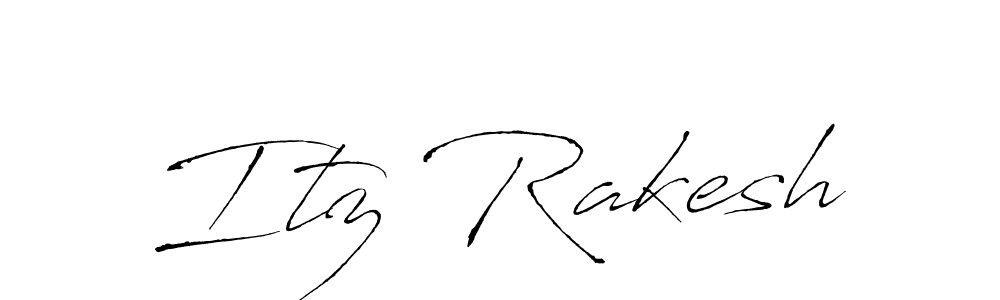 How to make Itz Rakesh name signature. Use Antro_Vectra style for creating short signs online. This is the latest handwritten sign. Itz Rakesh signature style 6 images and pictures png