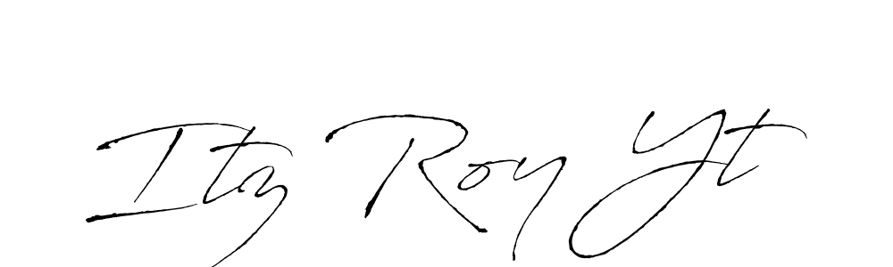 Also You can easily find your signature by using the search form. We will create Itz Roy Yt name handwritten signature images for you free of cost using Antro_Vectra sign style. Itz Roy Yt signature style 6 images and pictures png