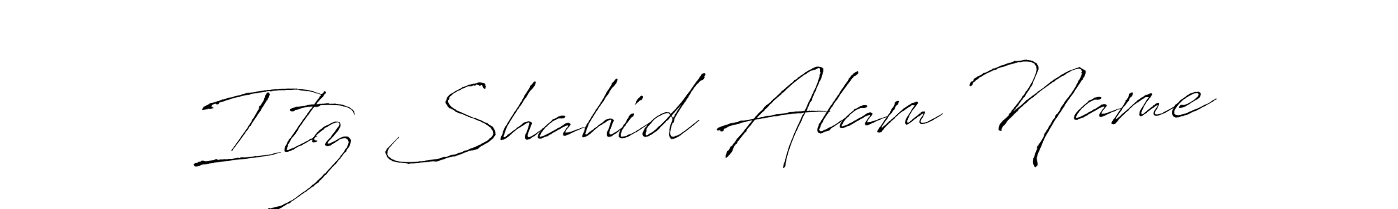 Similarly Antro_Vectra is the best handwritten signature design. Signature creator online .You can use it as an online autograph creator for name Itz Shahid Alam Name. Itz Shahid Alam Name signature style 6 images and pictures png