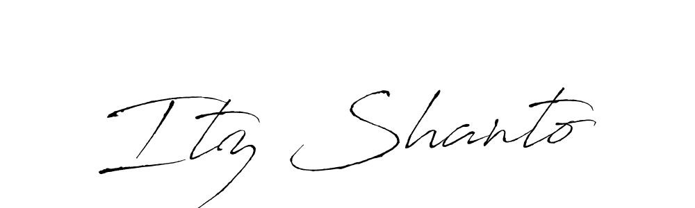 Create a beautiful signature design for name Itz Shanto. With this signature (Antro_Vectra) fonts, you can make a handwritten signature for free. Itz Shanto signature style 6 images and pictures png