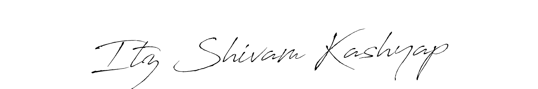 Create a beautiful signature design for name Itz Shivam Kashyap. With this signature (Antro_Vectra) fonts, you can make a handwritten signature for free. Itz Shivam Kashyap signature style 6 images and pictures png