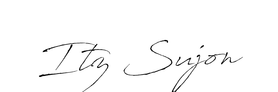 Also we have Itz Sujon name is the best signature style. Create professional handwritten signature collection using Antro_Vectra autograph style. Itz Sujon signature style 6 images and pictures png