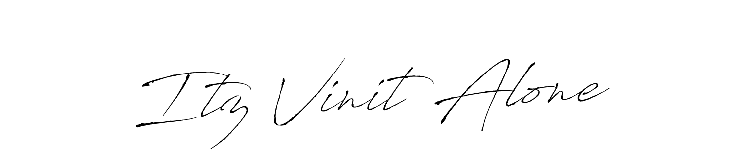 The best way (Antro_Vectra) to make a short signature is to pick only two or three words in your name. The name Itz Vinit Alone include a total of six letters. For converting this name. Itz Vinit Alone signature style 6 images and pictures png