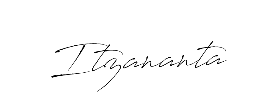 How to make Itzananta signature? Antro_Vectra is a professional autograph style. Create handwritten signature for Itzananta name. Itzananta signature style 6 images and pictures png