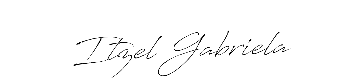 You can use this online signature creator to create a handwritten signature for the name Itzel Gabriela. This is the best online autograph maker. Itzel Gabriela signature style 6 images and pictures png