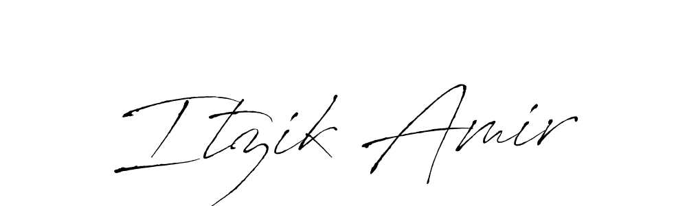 This is the best signature style for the Itzik Amir name. Also you like these signature font (Antro_Vectra). Mix name signature. Itzik Amir signature style 6 images and pictures png