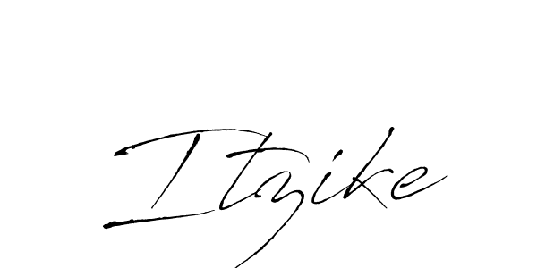 Itzike stylish signature style. Best Handwritten Sign (Antro_Vectra) for my name. Handwritten Signature Collection Ideas for my name Itzike. Itzike signature style 6 images and pictures png
