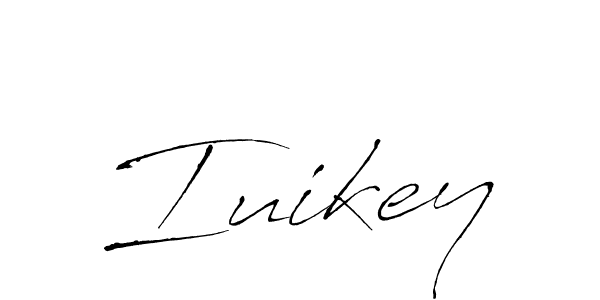 How to make Iuikey name signature. Use Antro_Vectra style for creating short signs online. This is the latest handwritten sign. Iuikey signature style 6 images and pictures png