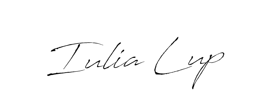 How to make Iulia Lup signature? Antro_Vectra is a professional autograph style. Create handwritten signature for Iulia Lup name. Iulia Lup signature style 6 images and pictures png