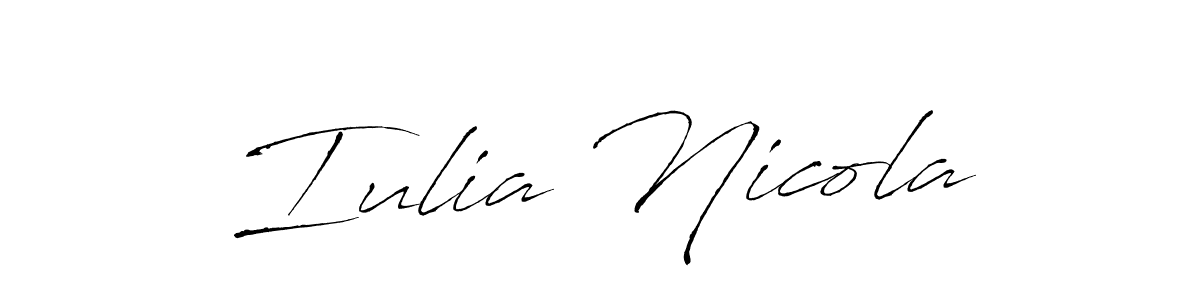 How to Draw Iulia Nicola signature style? Antro_Vectra is a latest design signature styles for name Iulia Nicola. Iulia Nicola signature style 6 images and pictures png
