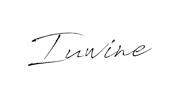 Create a beautiful signature design for name Iuwine. With this signature (Antro_Vectra) fonts, you can make a handwritten signature for free. Iuwine signature style 6 images and pictures png