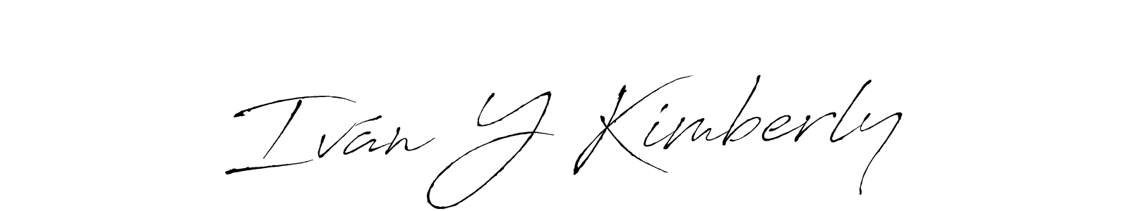 Iván Y Kimberly stylish signature style. Best Handwritten Sign (Antro_Vectra) for my name. Handwritten Signature Collection Ideas for my name Iván Y Kimberly. Iván Y Kimberly signature style 6 images and pictures png