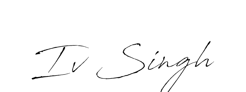 How to make Iv Singh name signature. Use Antro_Vectra style for creating short signs online. This is the latest handwritten sign. Iv Singh signature style 6 images and pictures png
