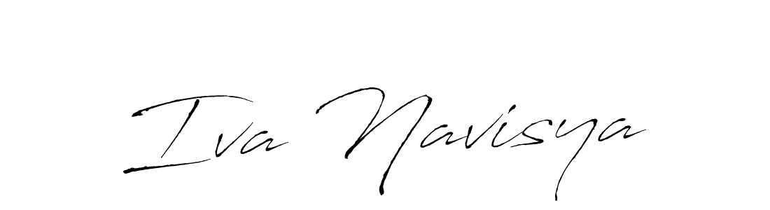 Create a beautiful signature design for name Iva Navisya. With this signature (Antro_Vectra) fonts, you can make a handwritten signature for free. Iva Navisya signature style 6 images and pictures png